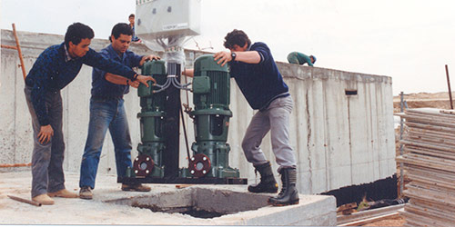 Montaje y reparacion de bombas de agua en Madrid.