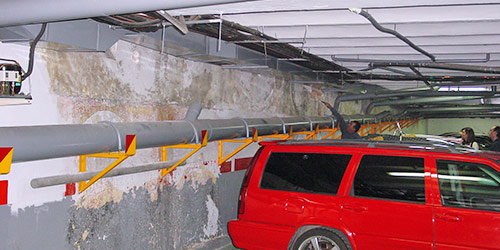 Solucion para humedades en garajes en Madrid.
